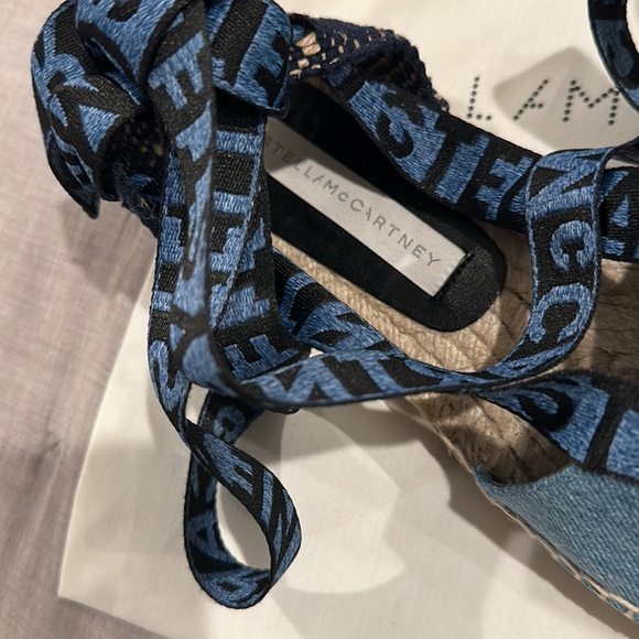 Gorgeous Stella mccartney tie up denim espadrilles. - Picture 3 of 5
